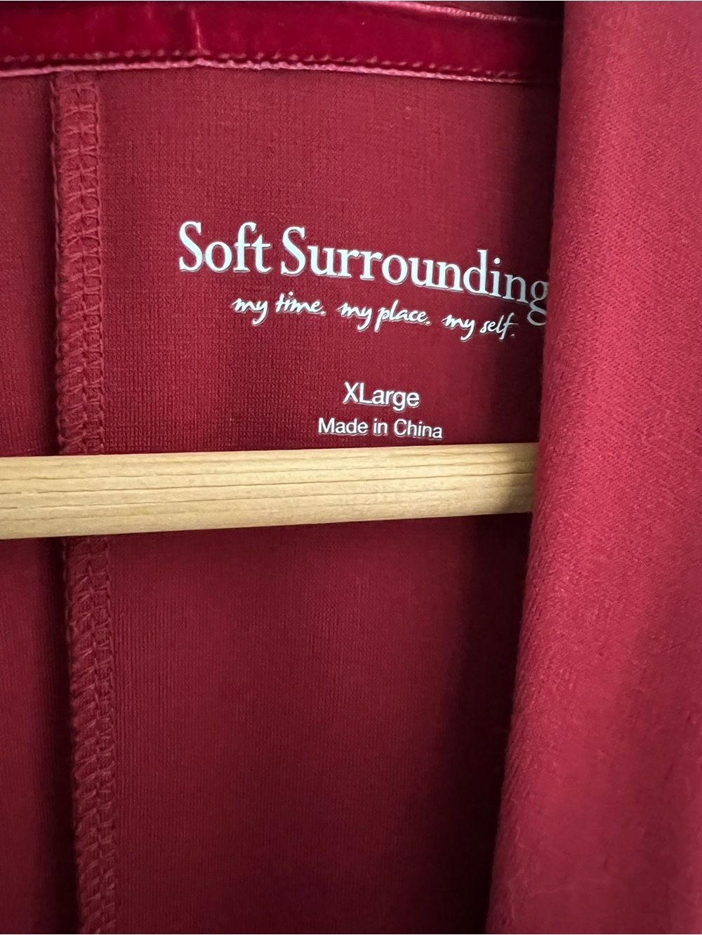 Soft Surroundings Lagia Red Dahlia Ponte Knit Minimalist Long Maxi Dress Size XL - Picture 5 of 10